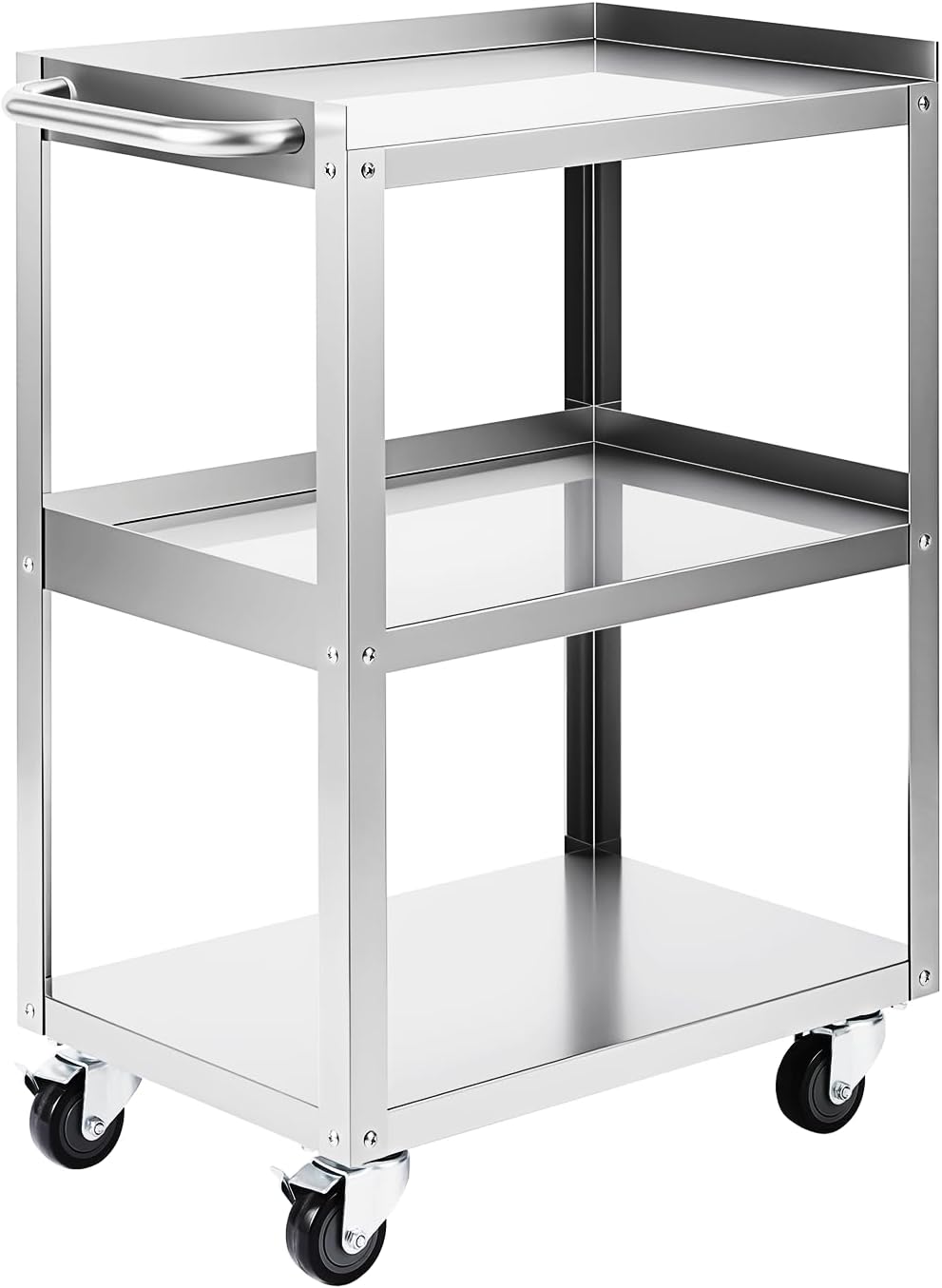 Tools Trolley For Workshop - Трехуровневая передвижная тележка из нержавеющей стали