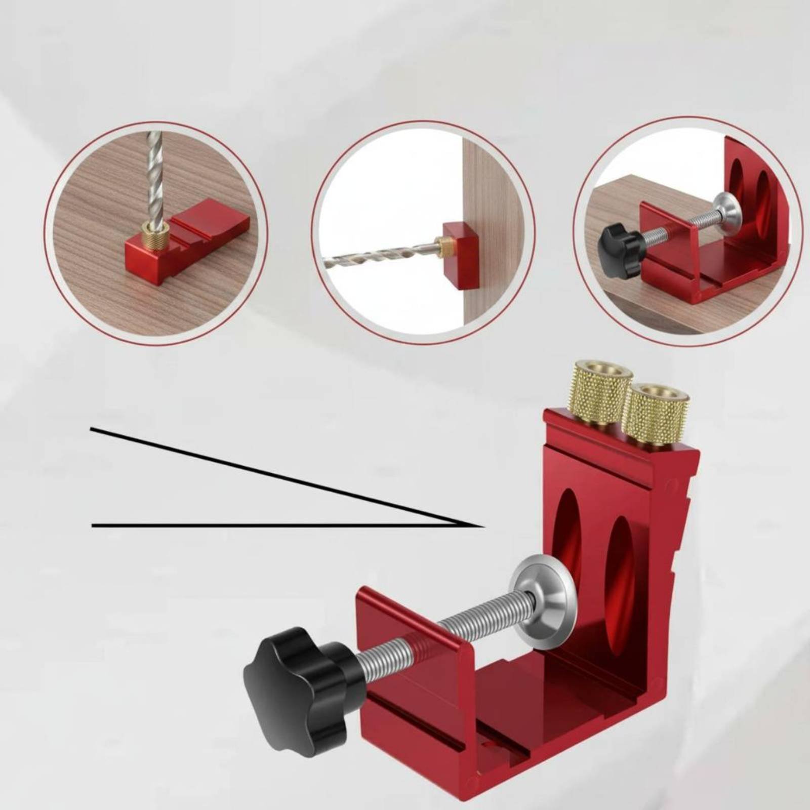 Угловой сверлильный шаблон 15  – обзор и цена Workshop Joinery Tools