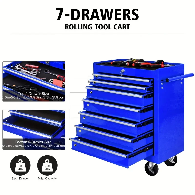 Синяя многофункциональная теле – обзор и цена Tools Trolley For Workshop